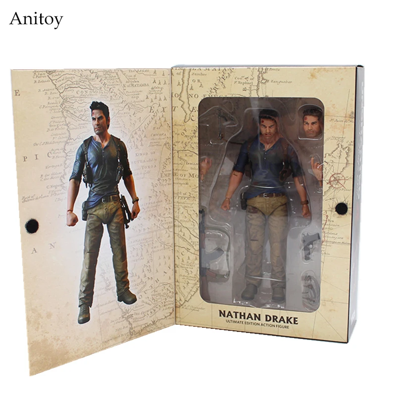 NECA Uncharted 4 вор конец Натан Дрейк Ultimate Edition ПВХ фигурка Коллекционная модель игрушки " 18 см KT3423