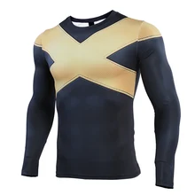 X-Men Dark Phoenix 3D Printed T shirts Men Avengers Compression Shirt Cosplay Costume Captain American Long Sleeve Tops For Male