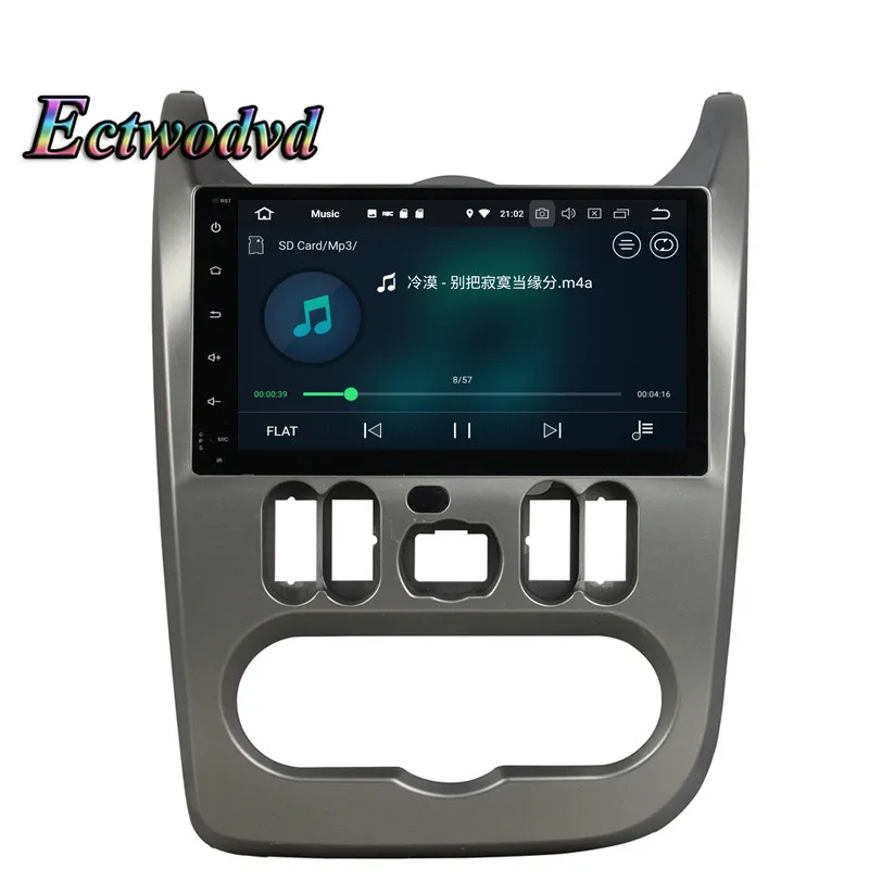 Perfect Ectwodvd Octa Core 4G RAM 64G ROM Android 9.0 Car Multimedia DVD Player GPS HeadUnit For Renault Logan/Sandero/Duster 2015 2016 5
