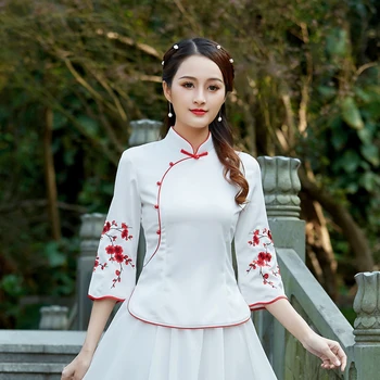 

2020 tops hanfu top chinese hanfu costume traditional chinese clothing for women tang suit chinese top traditional women
