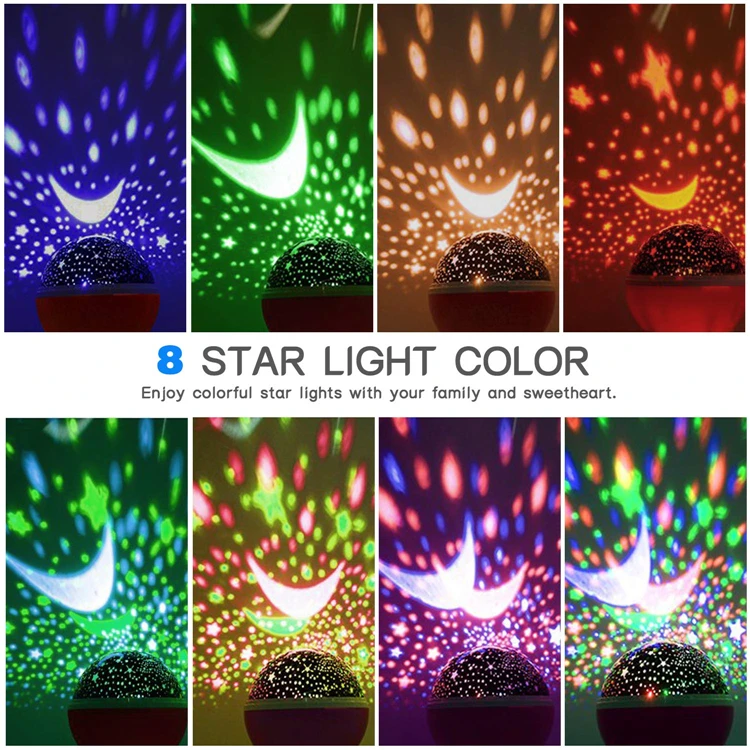 RASABOX- Star Night Light for Kids, Universe Night Light Projection Lamp, Romantic Star Sea Birthday