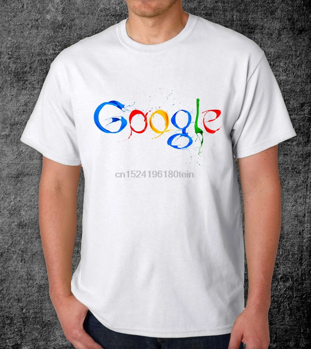 Google-Мужская графическая футболка | Мужская одежда