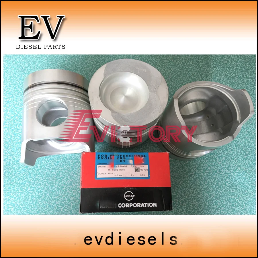 

For Mitsubishi Fuso truck engine 6D20 piston and piston ring set