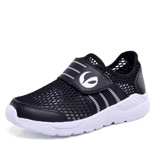 Детская летняя прогулочная обувь для мальчиков и девочек уличная спортивная обувь из сетчатого материала Дышащие Детские кроссовки легкие пляжная обувь