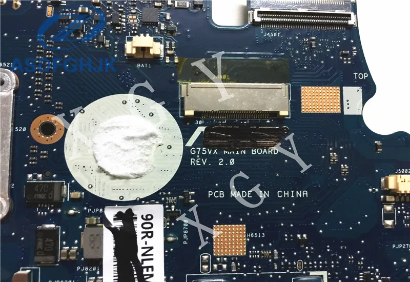 Материнская плата для ноутбука ASUS G75VX REV: 2 0 материнская с эффектами 2D DDR3 не