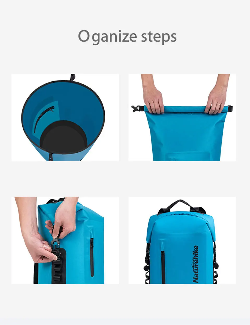 NatureHike Высококачественная уличная водонепроницаемая сумка Сверхлегкий Кемпинг Водонепроницаемый рюкзак дрейфующее плавание сухой мешок