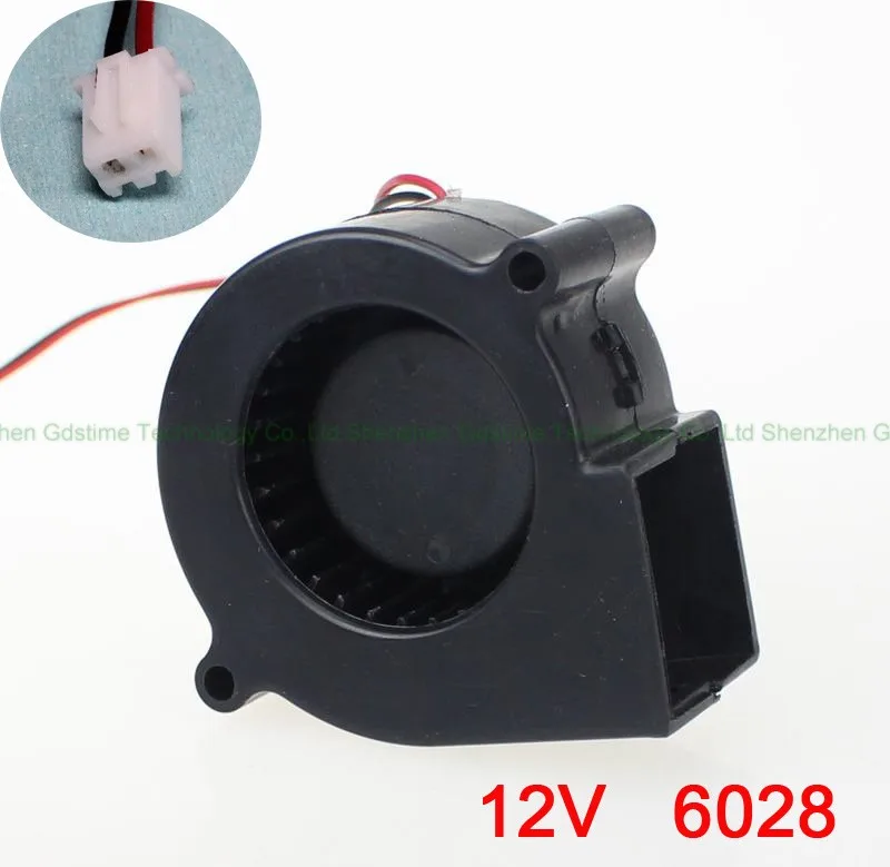 Double Ball DC 12v 6CM 6cm 60MM 6028 Turbo Cooling Fan Blower | Компьютеры и офис
