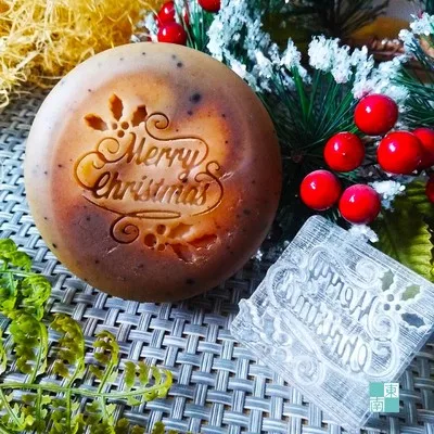 

merry Christmashandmade soap standard Mini soap diy stamp seal chaprter4*4cm