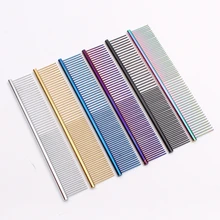 19*3,4 см Профессиональная Горячая расческа для волос парикмахер для собаки JP из нержавеющей шерсти домашних животных расчески парикмахерские расчески Уход за волосами 6703