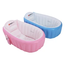 Детская ванна надувной Портативный мультфильм складной безопасности утолщение бассейн толстые бассейна мягкая подушка с Надувное насоса прекрасный безопасности Высокое качество ребенок Плавательный бассейн