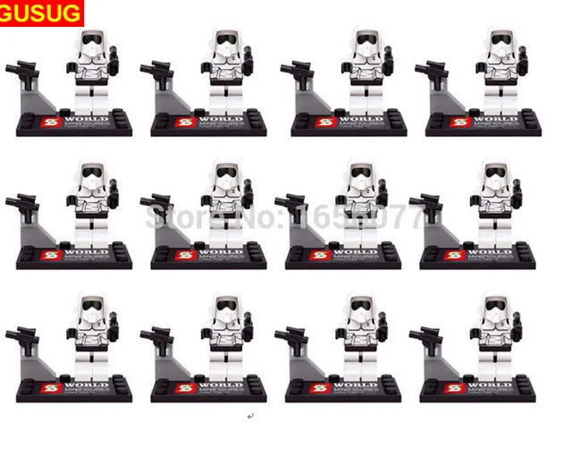 

GUSUG 10PCS Individual SY265 Clone Troopers with weapon plastic buiding block bricks Action Baby Toys
