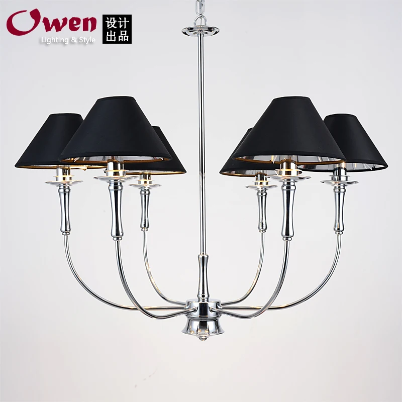 Owen brand lighting minimalist modern European wrought iron chandelier lighting living room bedroom dining with wrought iro zzp