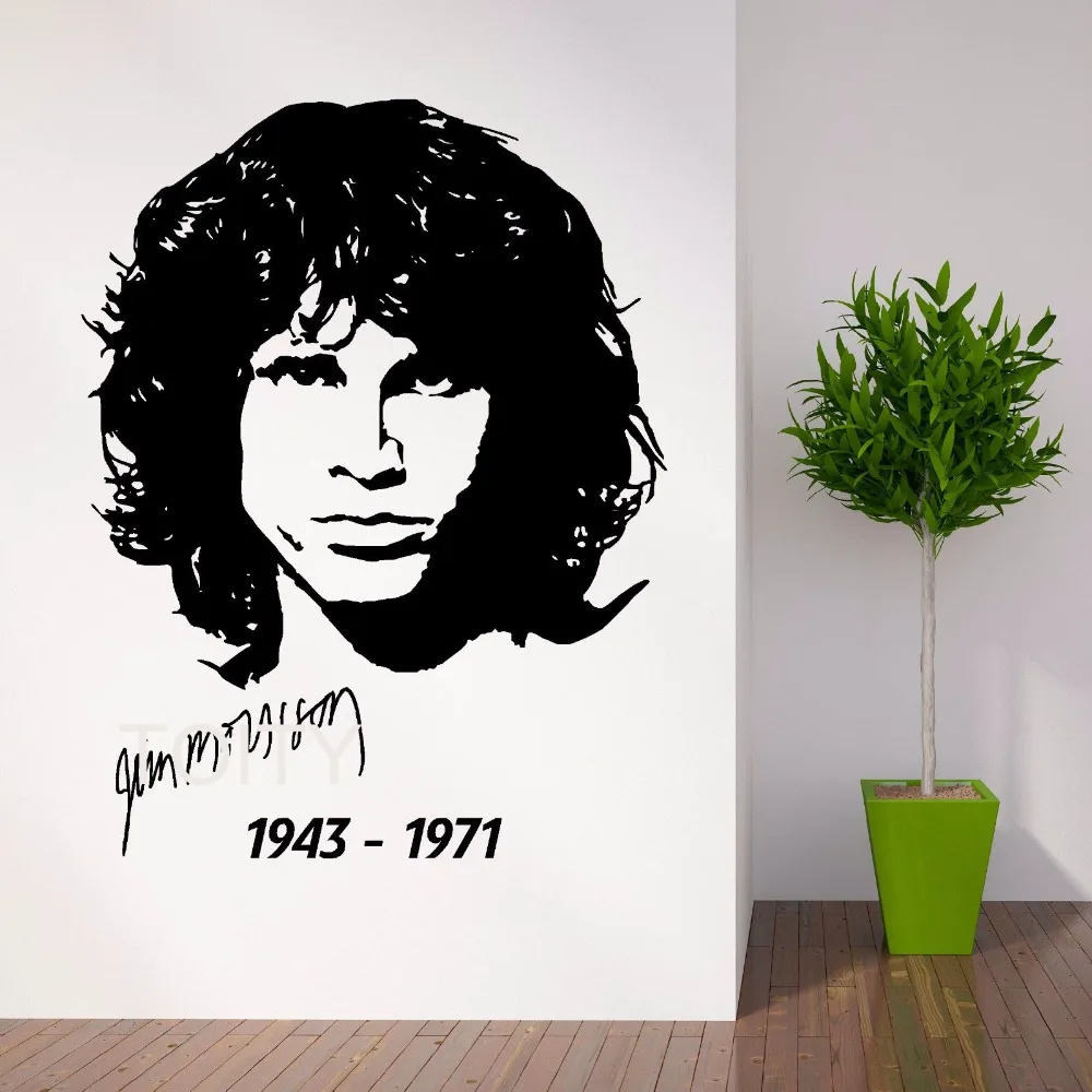 Настенная Наклейка Jim Morrison Виниловая наклейка в стиле Король ящериц Ретро стиль
