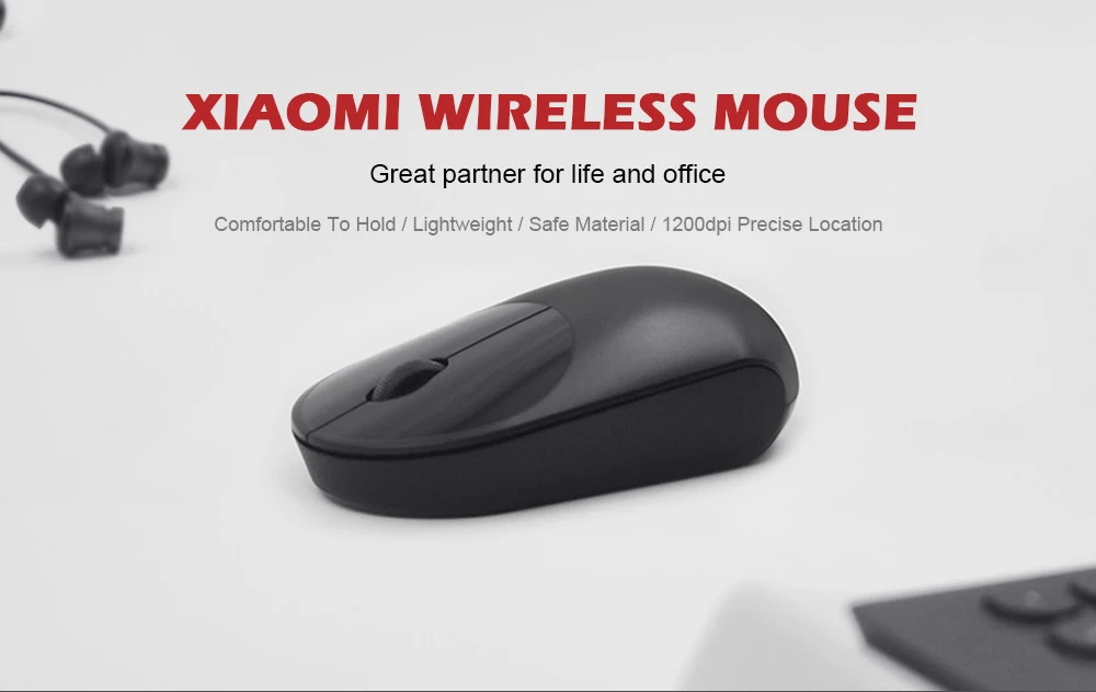 Xiaomi беспроводная мышь Молодежная версия 1200 dpi 2,4 GHz оптическая компьютерная мышь для офиса