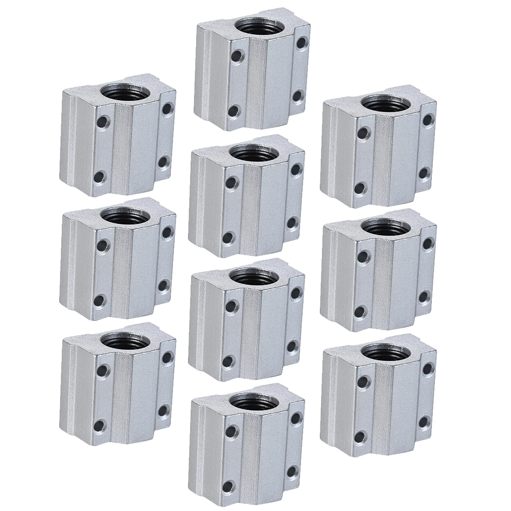 

5 10pcs/lot Ball Bearing Block SCS8UU 8mm Linear Motion Ball Bearing Block CNC Router Slide Unit 3D Printer DIY Kit Parts
