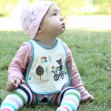 Детские нагрудники, фартук с рисунками животных, детская одежда, мягкая водонепроницаемая одежда для кормления