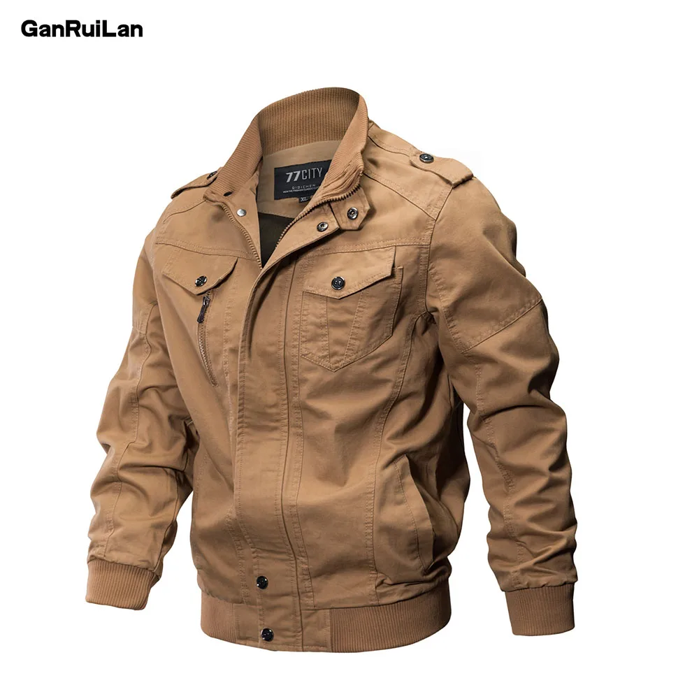 2018 New Military Jacket Men Winter Cotton Jacket Coat