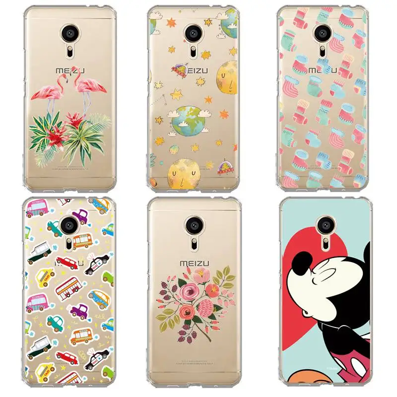 Чехол из ТПУ с цветочным принтом для телефона meilan MX6 pro6 U20 U10 A5 M5 M5S E E2 Flamingo Star Fundas