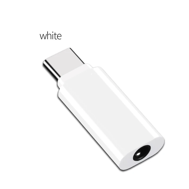 Suntaiho Тип C 3,5 Jack кабель наушников переходник для наушниковUSB C до 3,5 мм AUX Наушники Адаптер для huawei коврики 10 P20 pro Xiaomi mi 6 8 6X mi x 2 s - Цвет: White