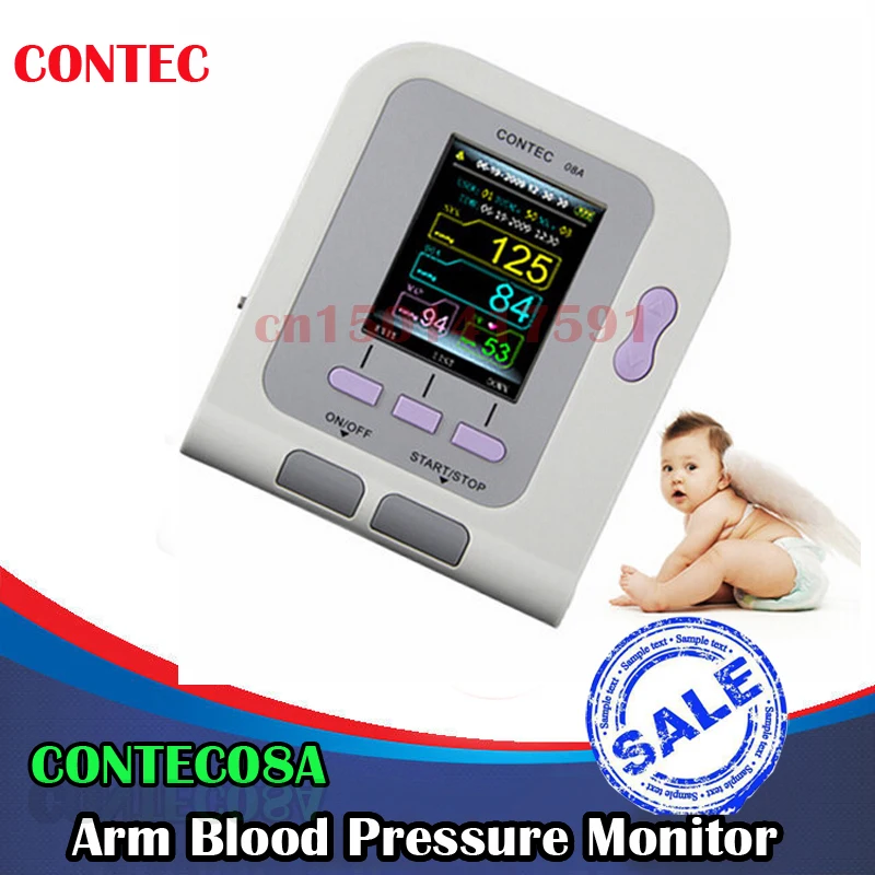 

Neonate/Infant Blood Pressure Monitor CONTEC08A+PC Software+6-11cm cuff CE FDA