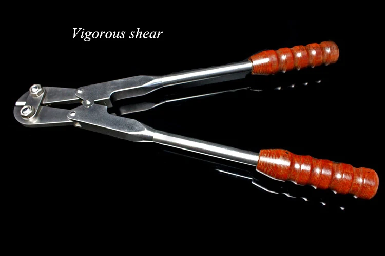 Orthopedics instrument stainless steel vigorous shear wire/plate cutter kirschner wire cutter wooden handle VET&orthopedist use