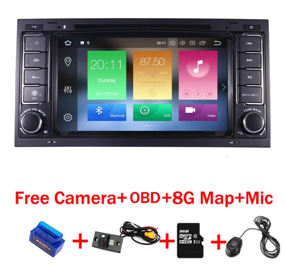 Автомобильный DVD плеер для VW Touareg Multivan 4 Гб + 32 ГБ 8 ядер Android 1 GPS 4G Wi Fi Bluetooth радио SD OBD