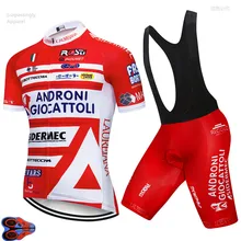 Tour UCI Team ANDRO Pro велосипедная футболка с коротким рукавом, набор Ropa Ciclismo, мужская летняя быстросохнущая велосипедная футболка, Culotte 9D Gel