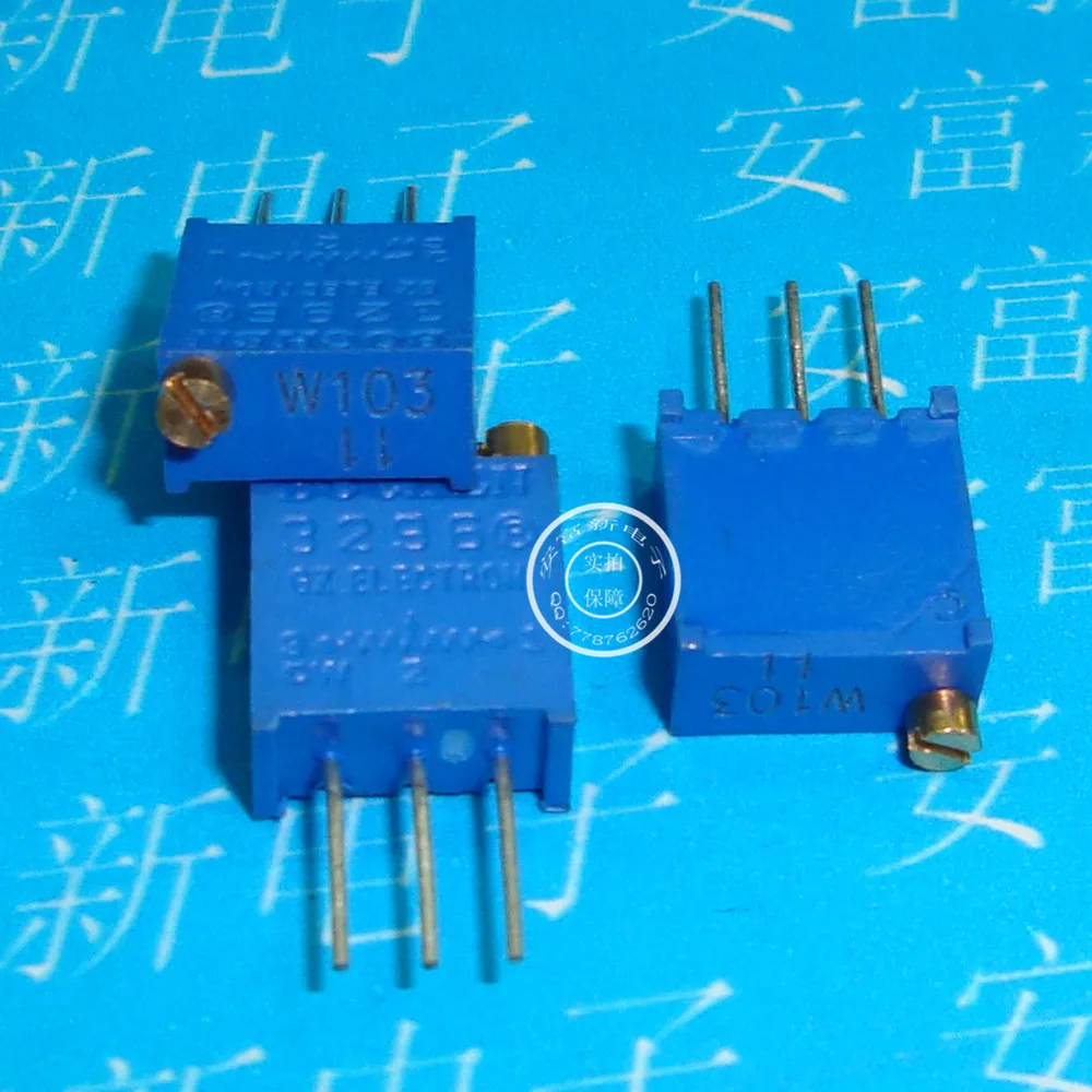 Potentiometer w103 10k 3296w multi circle precision adjustable ...
