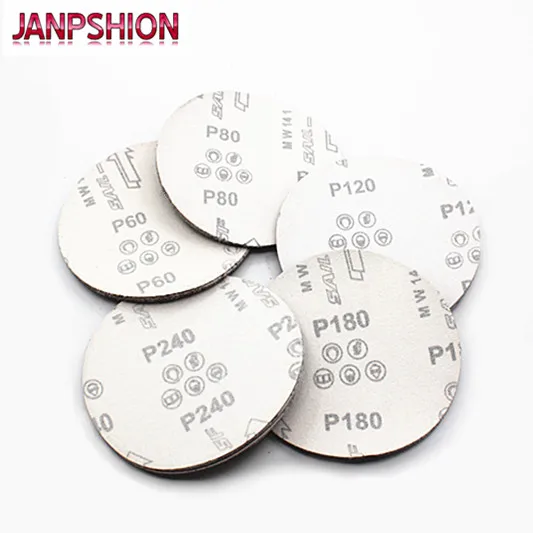 JANPSHION 25 шт. красная круглая наждачная бумага Флокирование самоклеящаяся шлифовальная бумага для Sander " 180 мм Grits 60 80 120 180 240