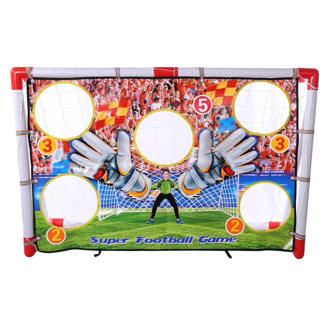 

Portable Folding Goal Kids Football Net Football Door Set Football Gate with Board