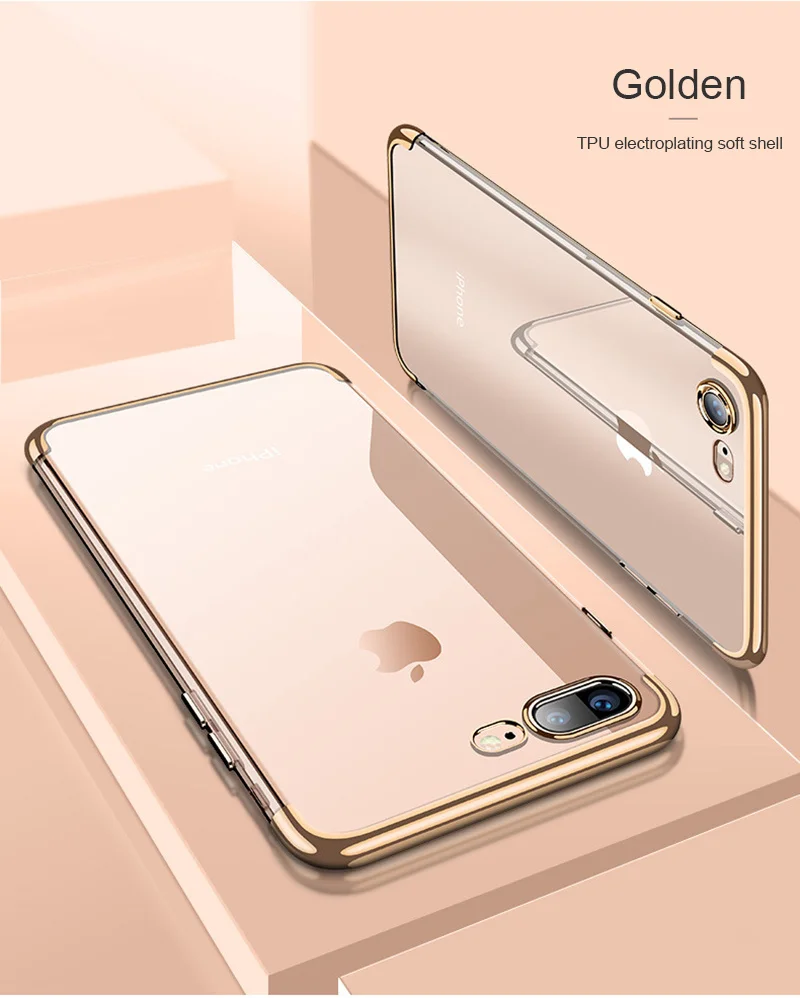 ONEPLANT Silicon Clear Soft Case for iPhone X 10 XS Max XR iPhone 6S 6 s 6Plus 6SPlus iPhone 7 8 7Plus 8Plus Phone Cover Casing