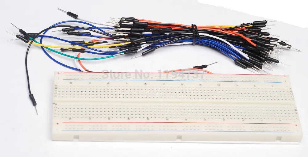 Макет MB-102 8 30 точек Solderless Прототип Хлеб доска комплект + 65 гибкие перемычки Оптовая