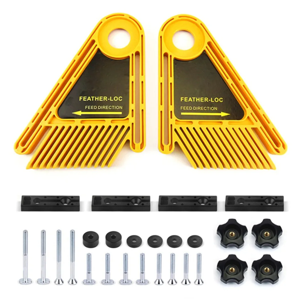 

1 Set Multi-purpose Feather Loc Board Set Woodworking Engraving Machine Flip-chip Engraving Miter Gauge Slot Woodwork DIY Tools