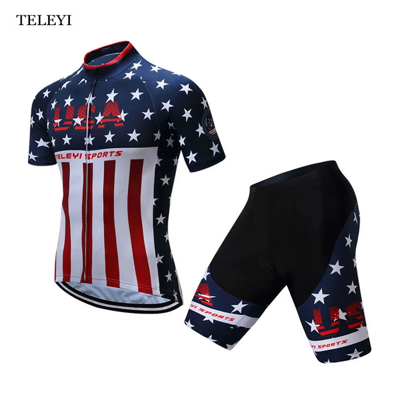 TELEYI Мужская одежда для велоспорта летняя Ropa Ciclismo короткий рукав Джерси шорты