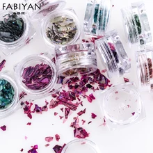12 цветов украшения для нейл-арта неровные Оболочки Бумаги хлопья ломтик блёстки фрагмент 12 коробка красивый импорт Abalone оболочки кусок 3D