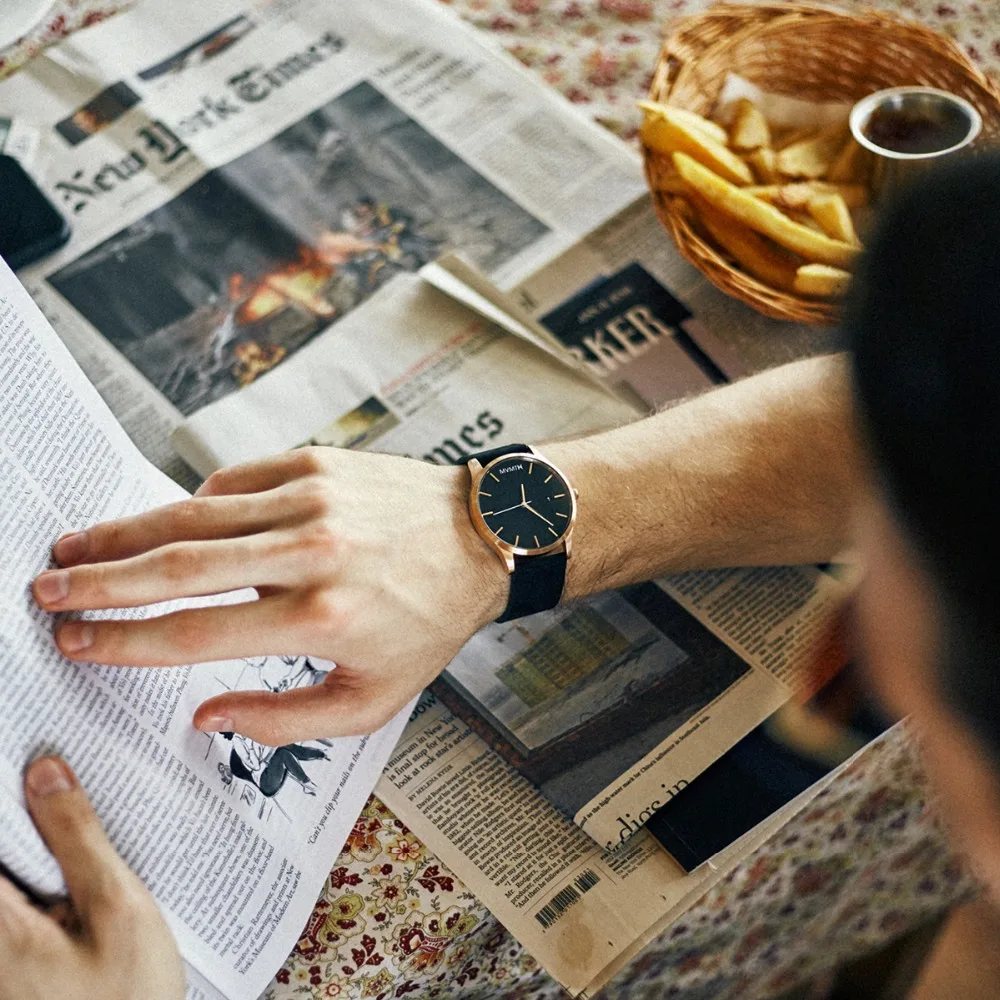 MVMT watch | Official flagship store couple fashion European and American trend man and women's simple vintage quartz watch