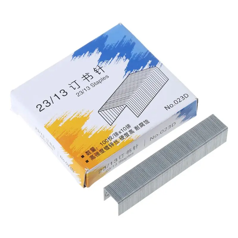 

1000Pcs/Box Heavy Duty 23/13 Metal Staples For Stapler Office School Supplies Stationery