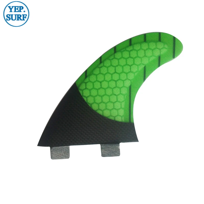 Surf New FCS Quilhas G5/G7 Fin Green Honeycomb ребра из углеродного волокна три набора ласты для