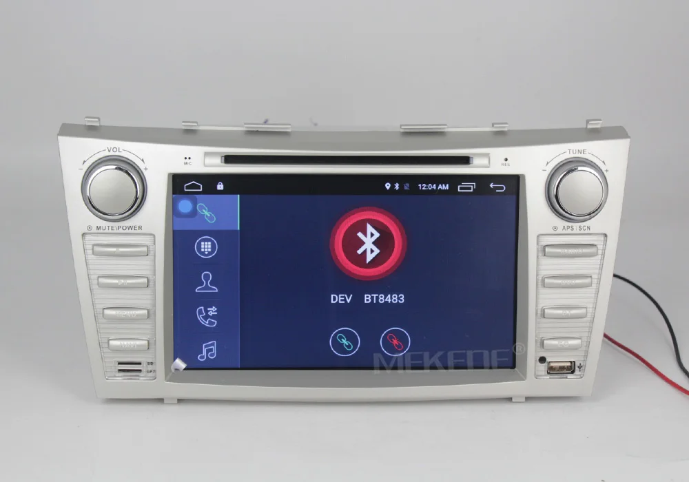 Best Free shipping!8inch 2din Android7.1 Car Gps DVD player for Toyota camry 2008-2011 audio vedio support 4G lte wifi BT SWC MIC 21