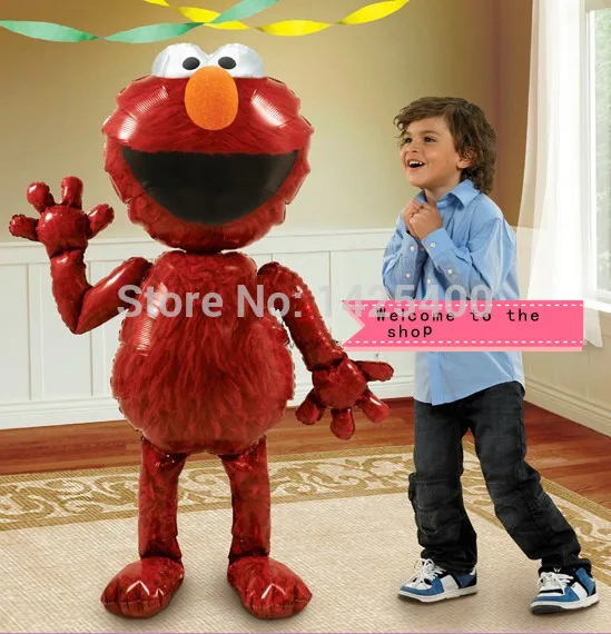 

TSZWJ Free shipping import aluminum film balloon toy for children party holiday Sesame Street Elmo balloons wholesale