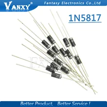 100 шт. IN5817 DO-41 1A 20 V диод Шоттки 1N5817