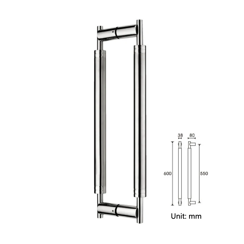 600 мм матовый 304 класс из нержавеющей стали Pull/ручка входной двери для древесины/стекла/дерева/металлической рамы двери PA-169