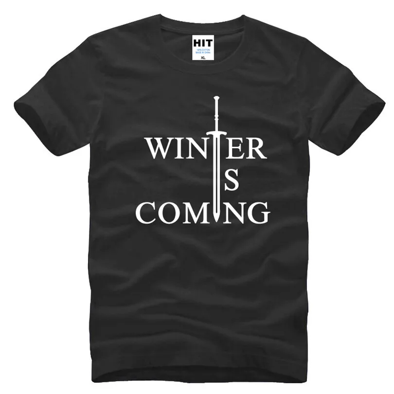 Juego de tronos invierno viene carta impresa camiseta de Hombre Camiseta para hombres 2016 Nueva camiseta Casual de algodón Camisetas Hombre Juego de tronos invierno viene carta impresa camiseta de Hombre Camiseta para hombres 2016 Nueva camiseta Casual de algodón Camisetas Hombre