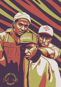 

1440A MX03563 A Tribe Called Quest - American Hip Hop Q-Wall Sticker Silk Poster Light Canvas Decoration