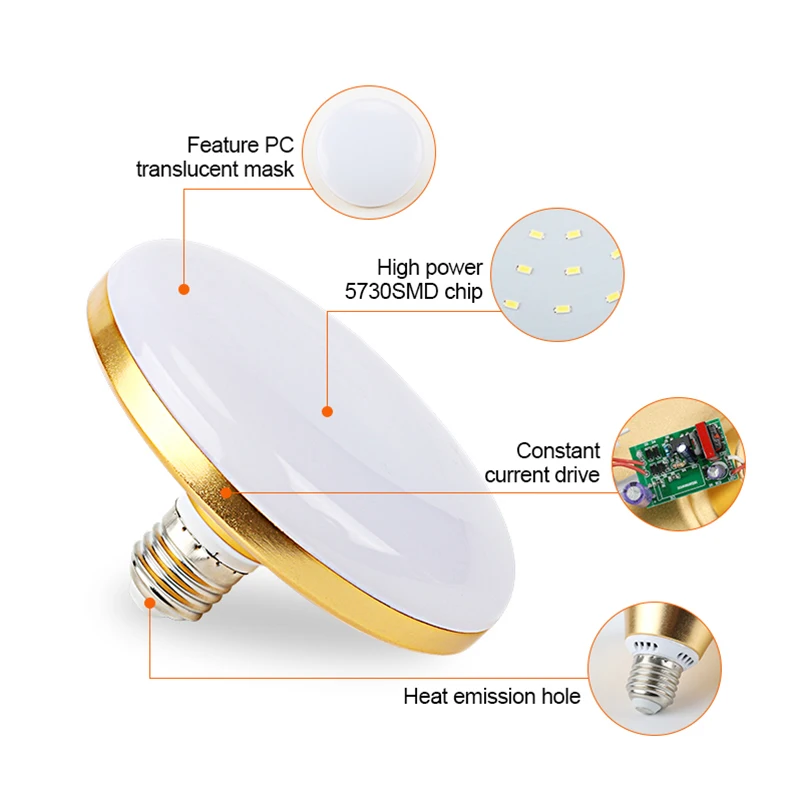 De alta potencia E27 Bombilla de luz LED 20 W 30 W 50 W 60 W Bombilla Led lámpara E27 220 V Spotlight Lampada Bombilla LED de luz para el hogar blanco frío De alta potencia E27 Bombilla de luz LED 20 W 30 W 50 W 60 W Bombilla Led lámpara E27 220 V Spotlight Lampada Bombilla LED de luz para el hogar blanco frío