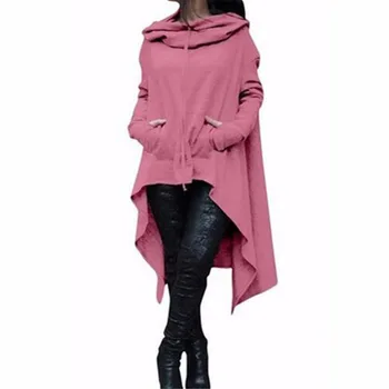 

Classic Retro Hoodies Sweatshirt Women Casual Outwear Hoody Loose Long Sleeve Mantle Hooded Cover Pullover Clothes 2020 New Good