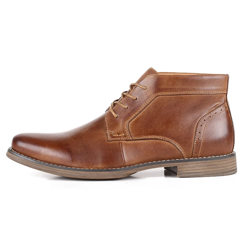 Calidad Terciopelo Cuero Hombres Desai Black Zapatos Directa Gran Genuino brown De Invierno Además Alta Botas Los Tamaño Fabricantes wIIx8C1q