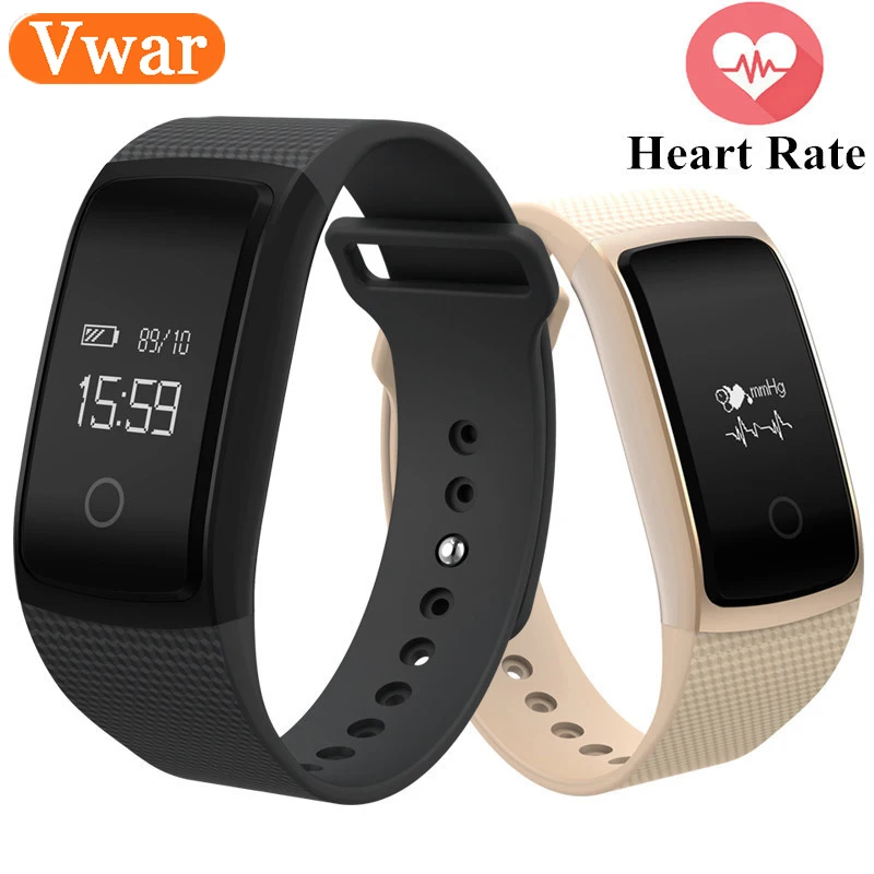 Vwar A09 Smart Watch Blood Pressure Oxygen Band Heart Rate Health Monitor Tracker Activity Bluetooth Waterproof