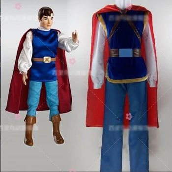 

Fairy Tale Snow White and the Seven Dwarfs the Handsome Prince Cosplay Uniform Suit Custom-made Full Set Men Halloween Costumes