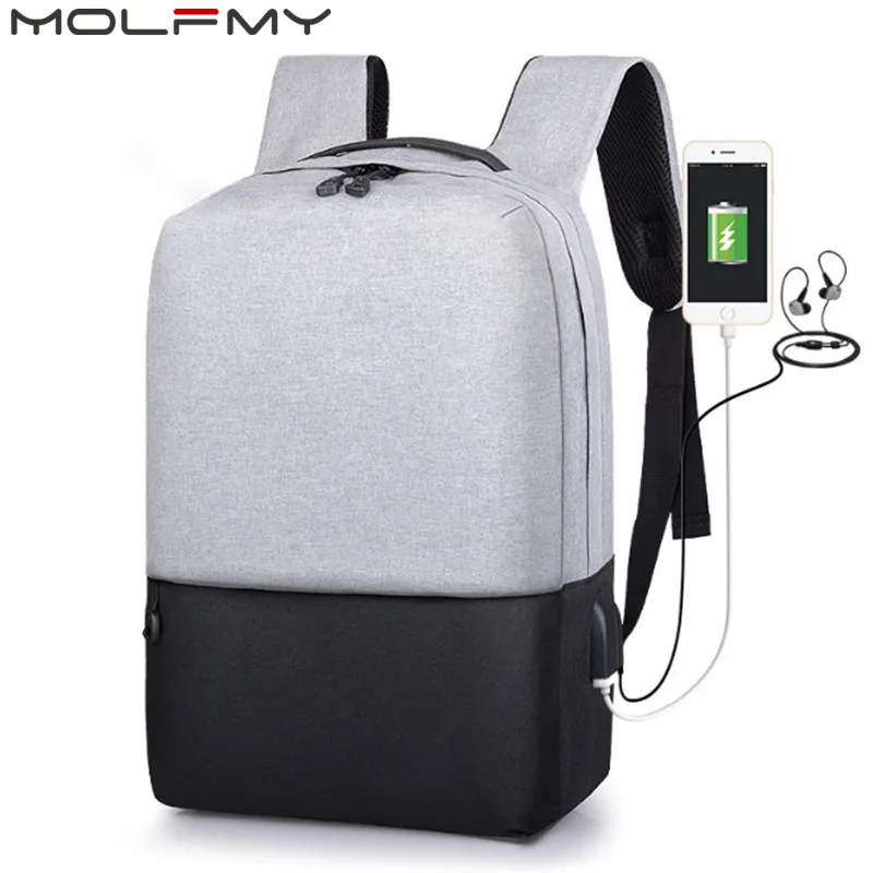 

14 inch Anti Theft Laptop Backpack with USB Charging Port & Headphone Interface Water-resistant School Bag Women Men backpacks